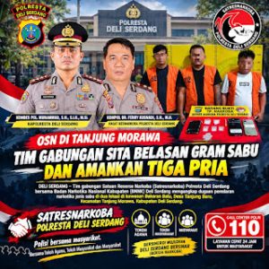 Sat Narkoba Polresta Deli Serdang Tangkap 3 pengedar Di Dua Tempat Berbeda