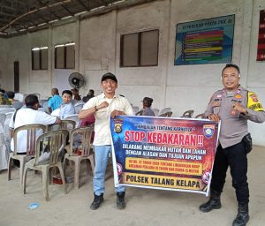 Bhabinkamtibmas Polsek Talang Kelapa Imbau Warga Cegah Karhutla