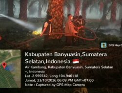 Polsek Banyuasin I Padamkan Karhutla di Desa Duren Ijo, Luas Lahan Terbakar Sekitar 1,5 Hektare