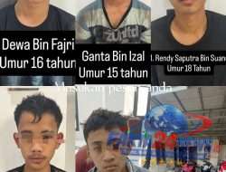 Bobol Toko dan Gasak Tiga Motor Operasional, Enam Pelaku Curat Dibekuk Jatanras Polda Sumsel