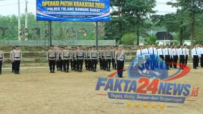 Polres Tulang Bawang Barat Apel Gelar Pasukan Operasi Patuh Krakatau 2026