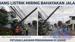 Laporan Warga Lewat 110 Ditindak Cepat, Polsek Kedungbanteng Amankan Tiang Listrik Roboh di Jalan KS Tubun*