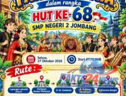 SMP Negeri 2 Jombang Gelar Pawai Budaya Meriah, Peringati HUT ke-68
